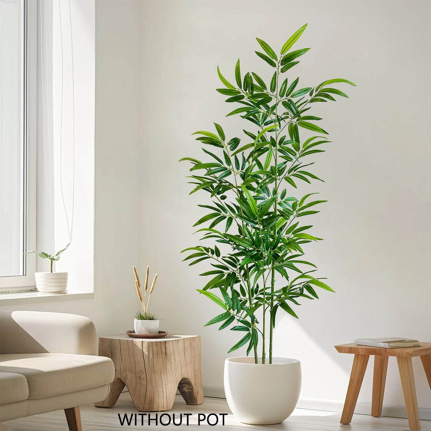 Artificial Green Bamboo Branches