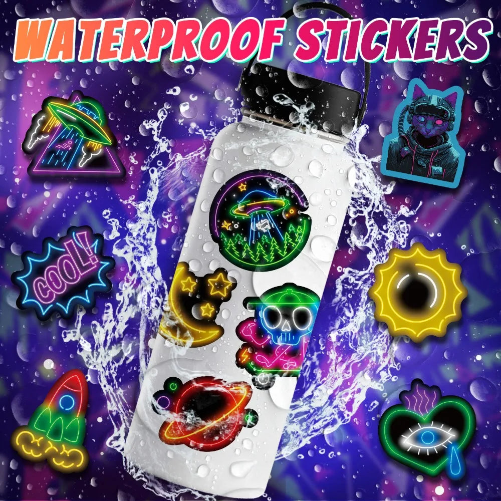 50PCS Neon Stickers