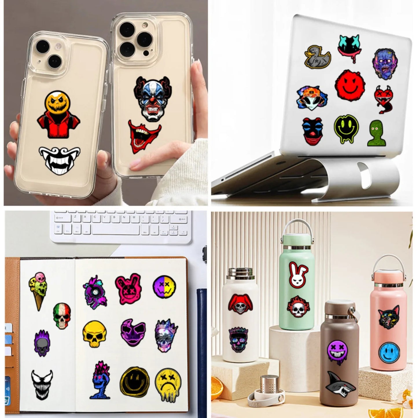 10/25/50pcs Dark Graffiti Stickers