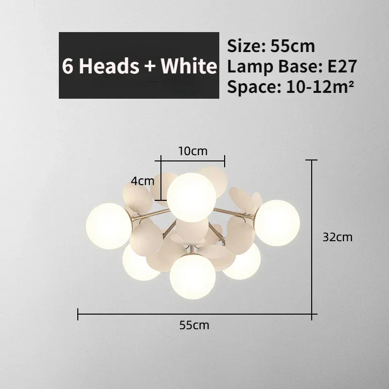 Modern Glass Ball Chandelier