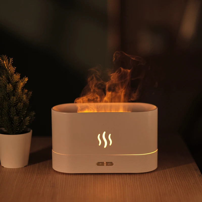 Flame Essential Oil Diffuser With LED