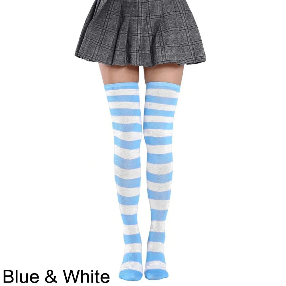Knee High Striped Stockings