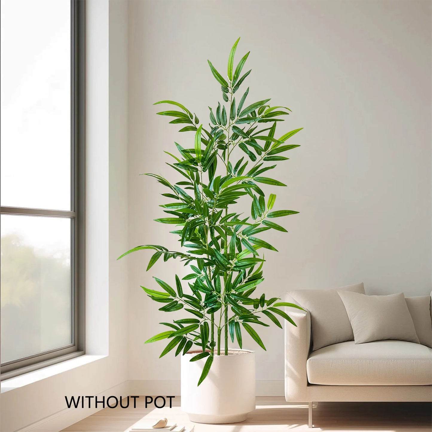 Artificial Green Bamboo Branches