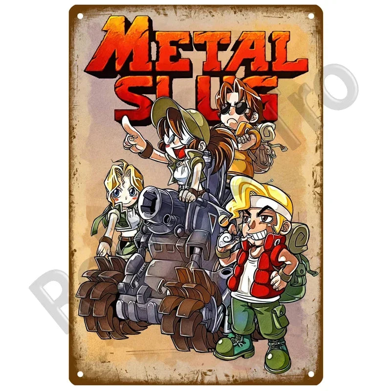 Vintage Game Metal Signs