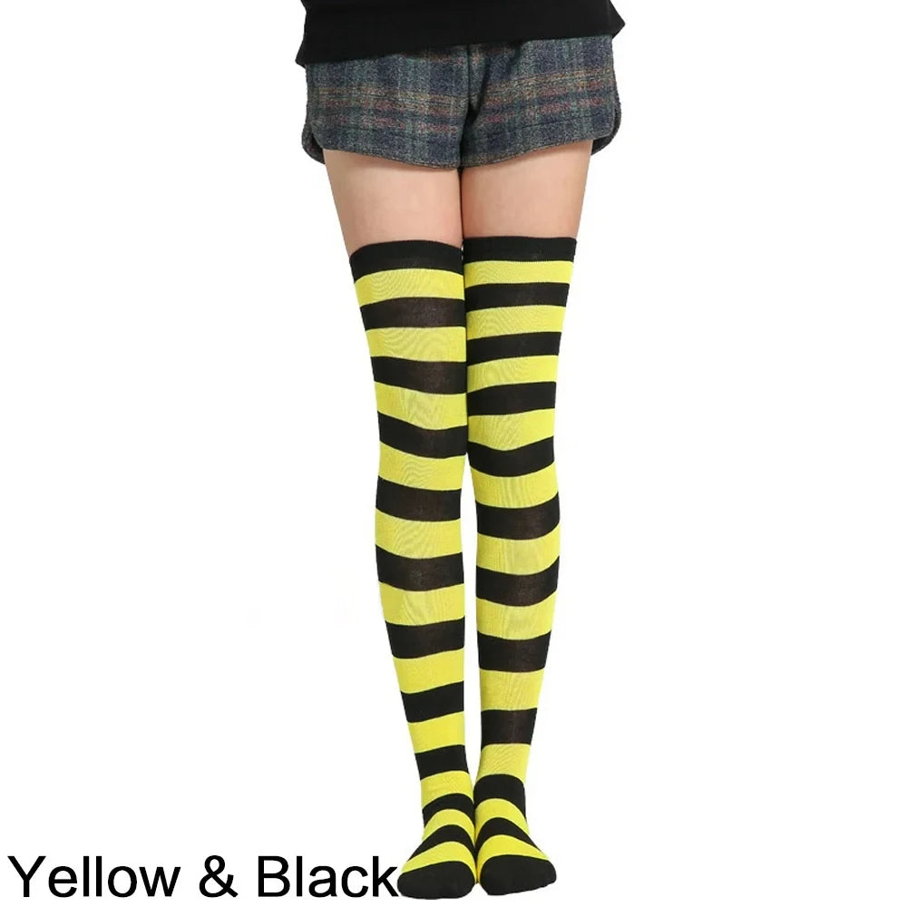 Knee High Striped Stockings