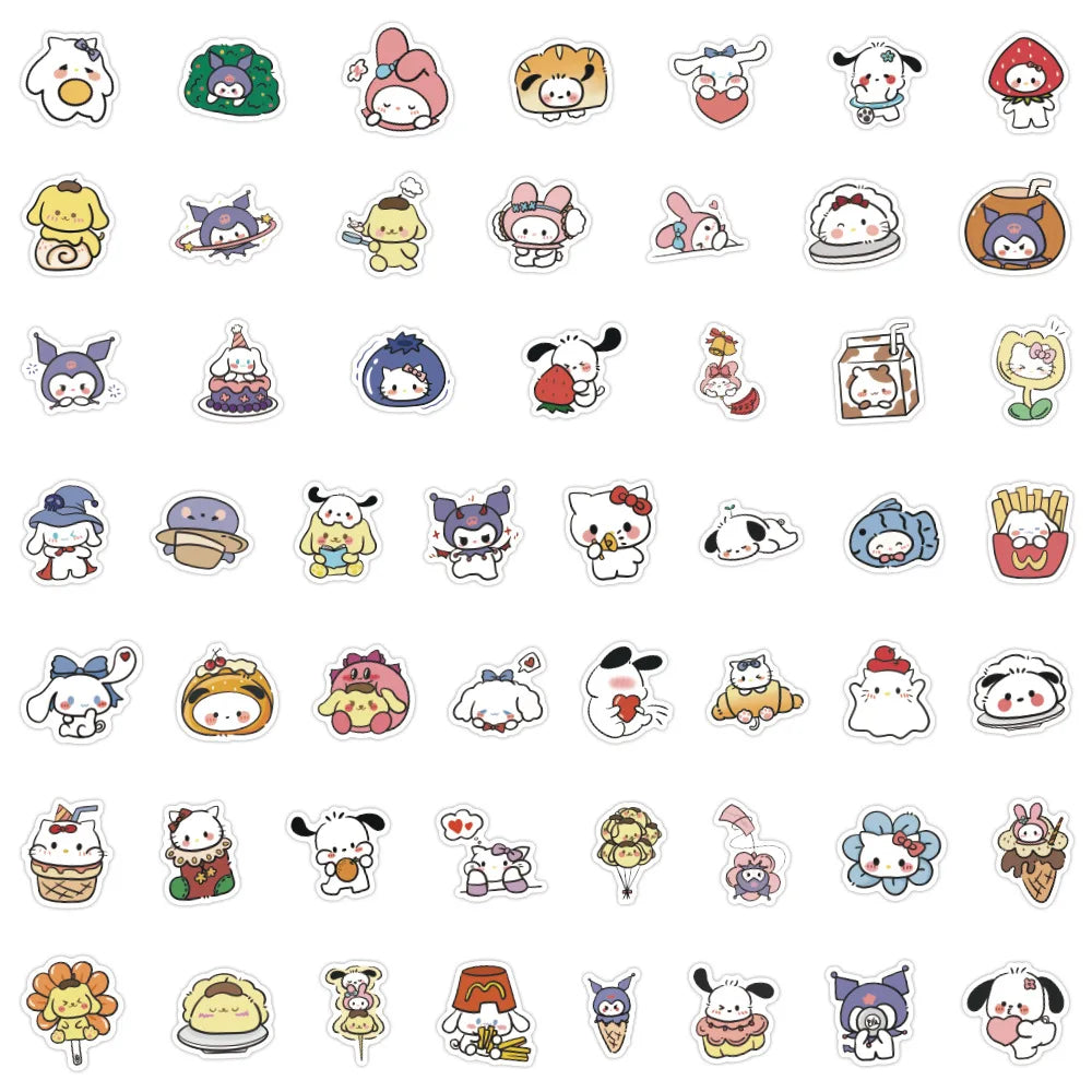 100/200/300Pcs Sanrio Hello Kitty Stickers