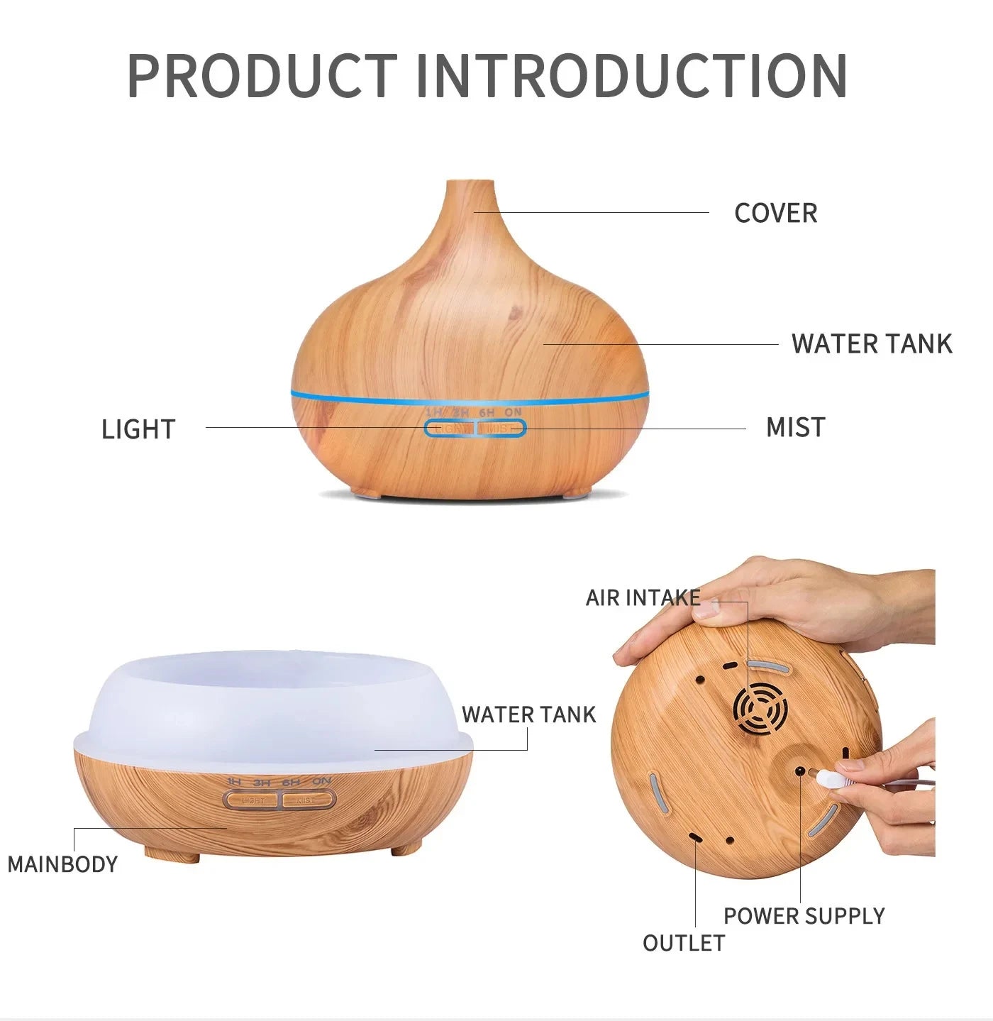 Essential Oil Diffuser 500ml