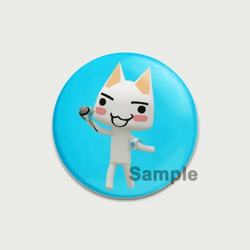 58/44/32MM Animal Crossing Cat Pins