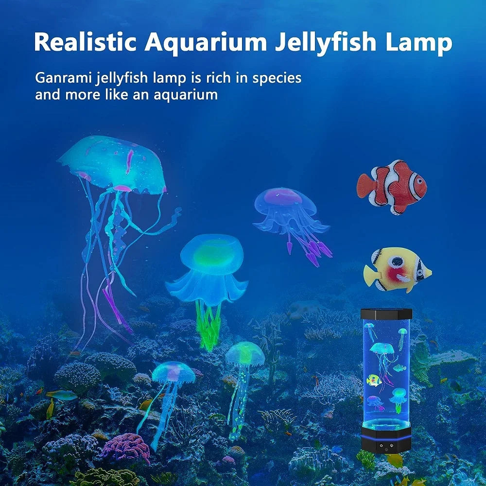 LED color changing Jellyfish Lamp