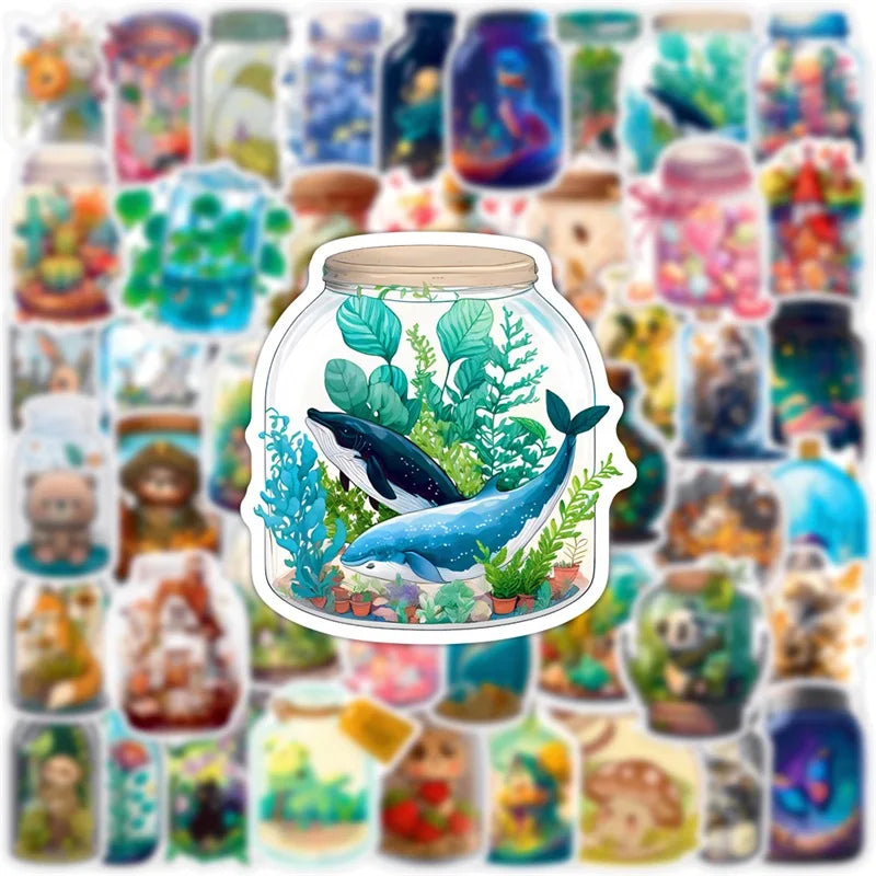 10/30/50PCS Cute Terrarium Stickers