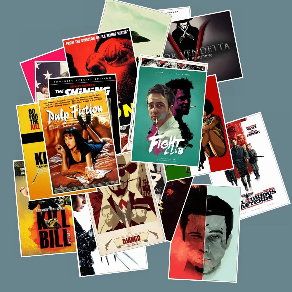 Classic Movie Poster Stickers (25pcs)