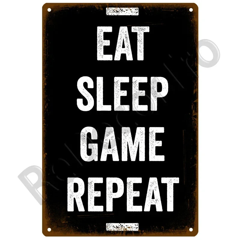 Vintage Game Metal Signs