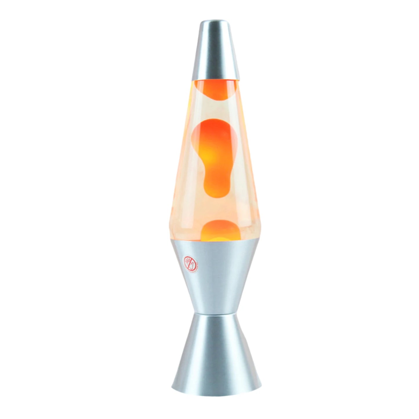 Lave Lamp with metallic base
