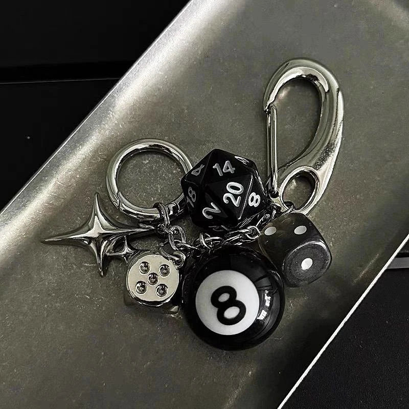 Y2K Lucky Dice Keychain