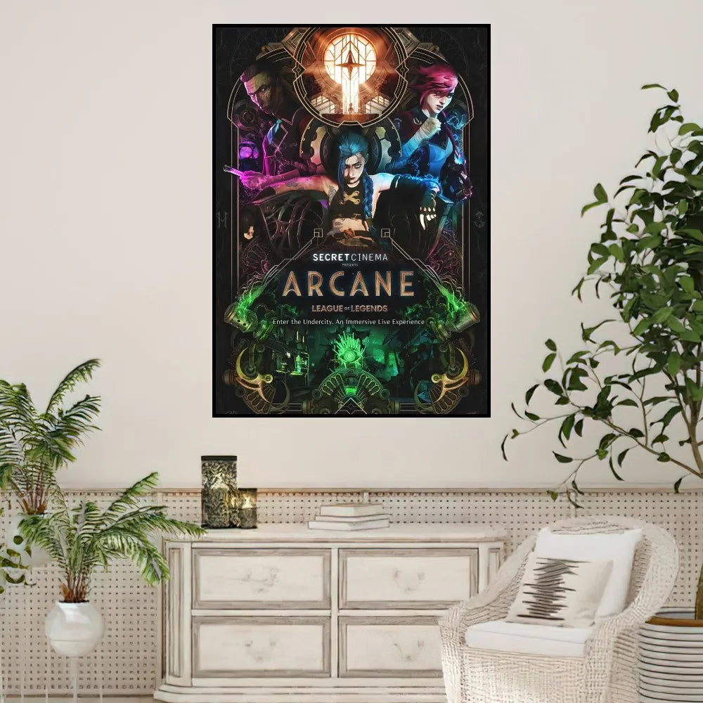 Arcane League of Legends Poster Prints Wall Sticker