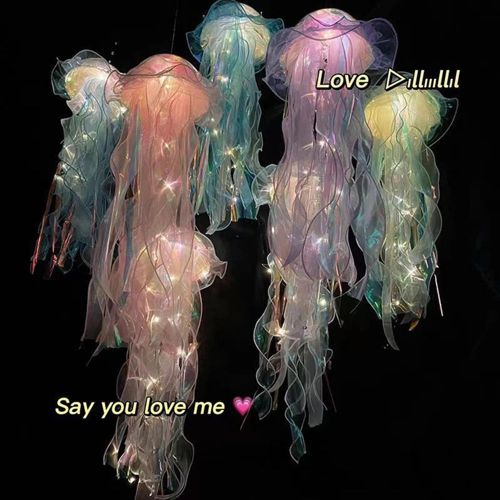 Hanging Jellyfish Bedroom Lamp
