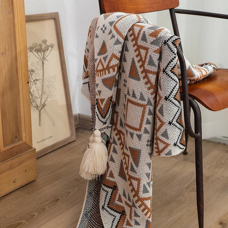Heavy weight Tasseled Blanket