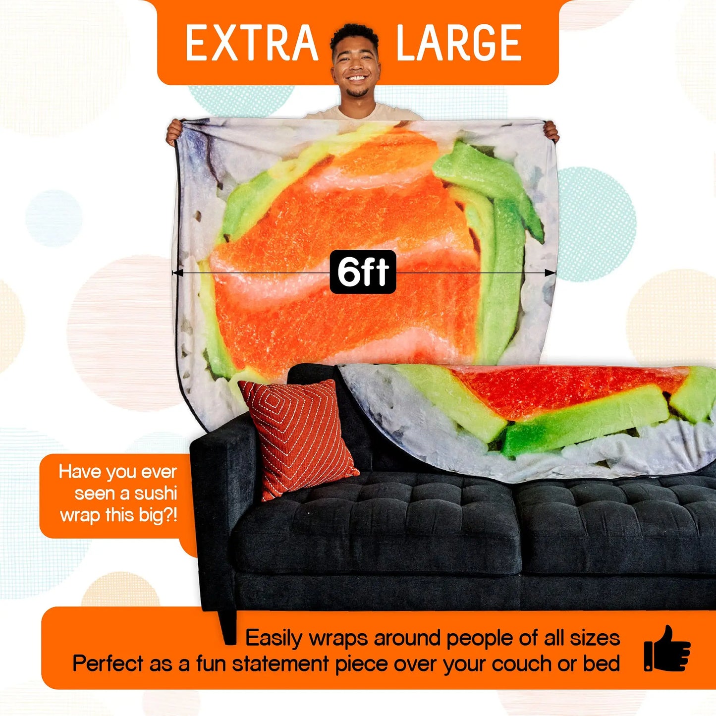 Funny/Realistic Soft Food Blankets