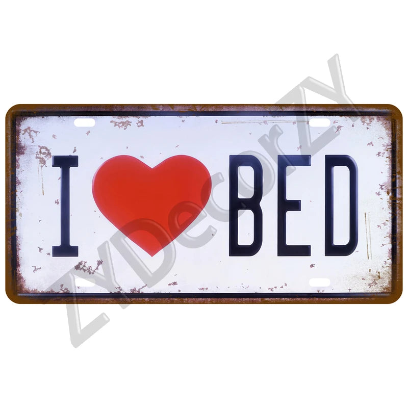Funny Vintage Metal Signs Beer/Coffee