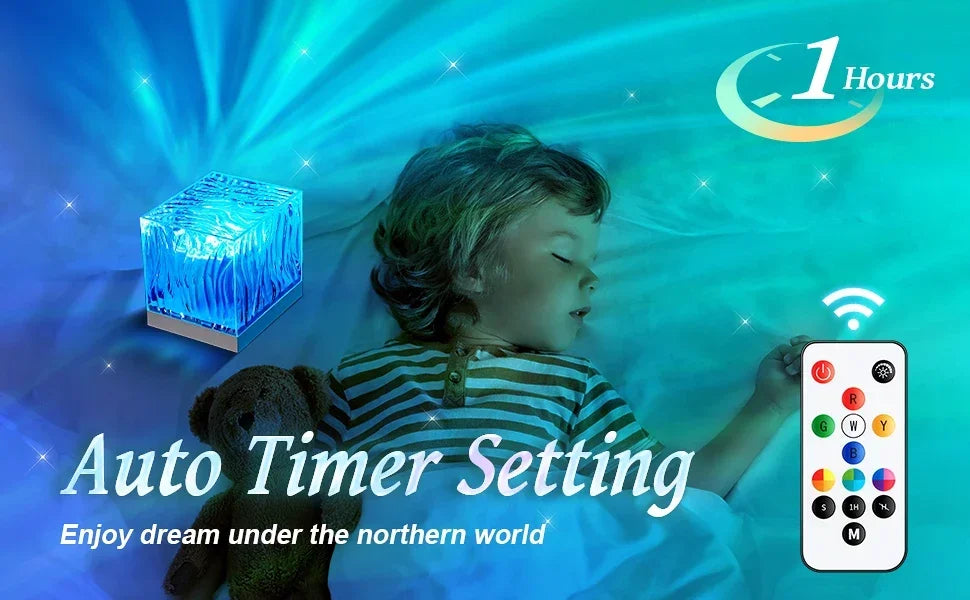 Northern Lights USB Rechargeable Water Ripple Projector