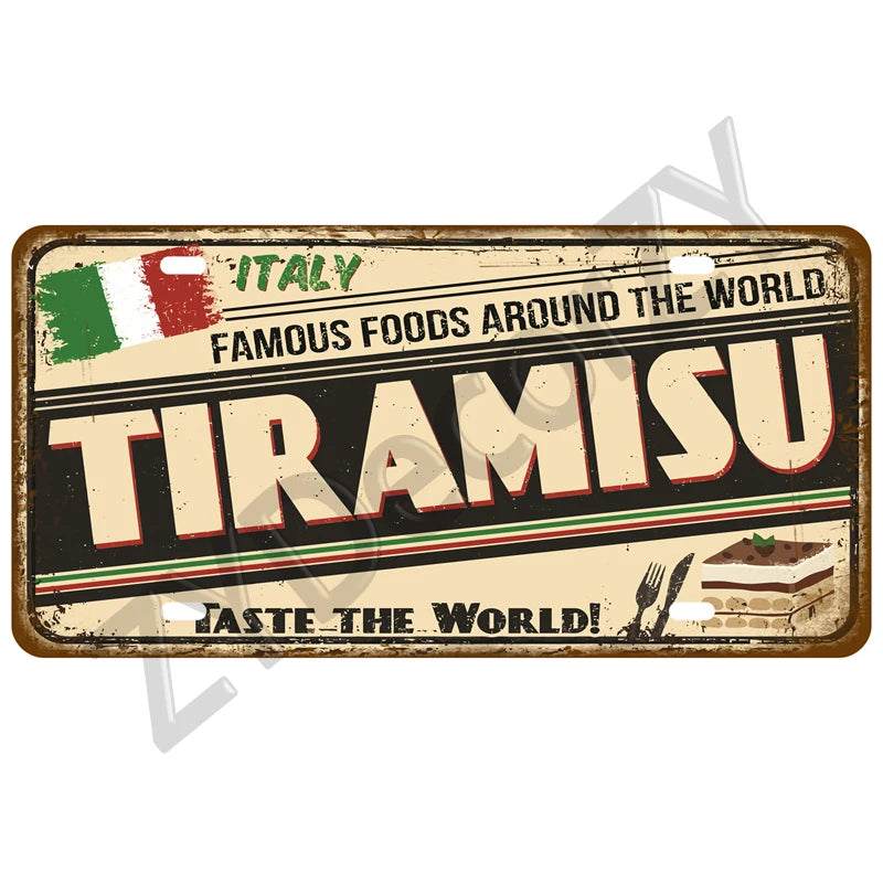 Funny Vintage Metal Signs Beer/Coffee