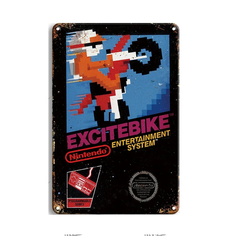 Retro Game Metal Signs