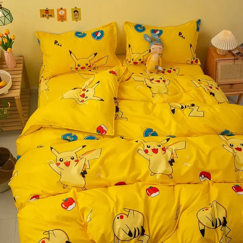 Pokemon Pikachu Bedding Set 4pcs