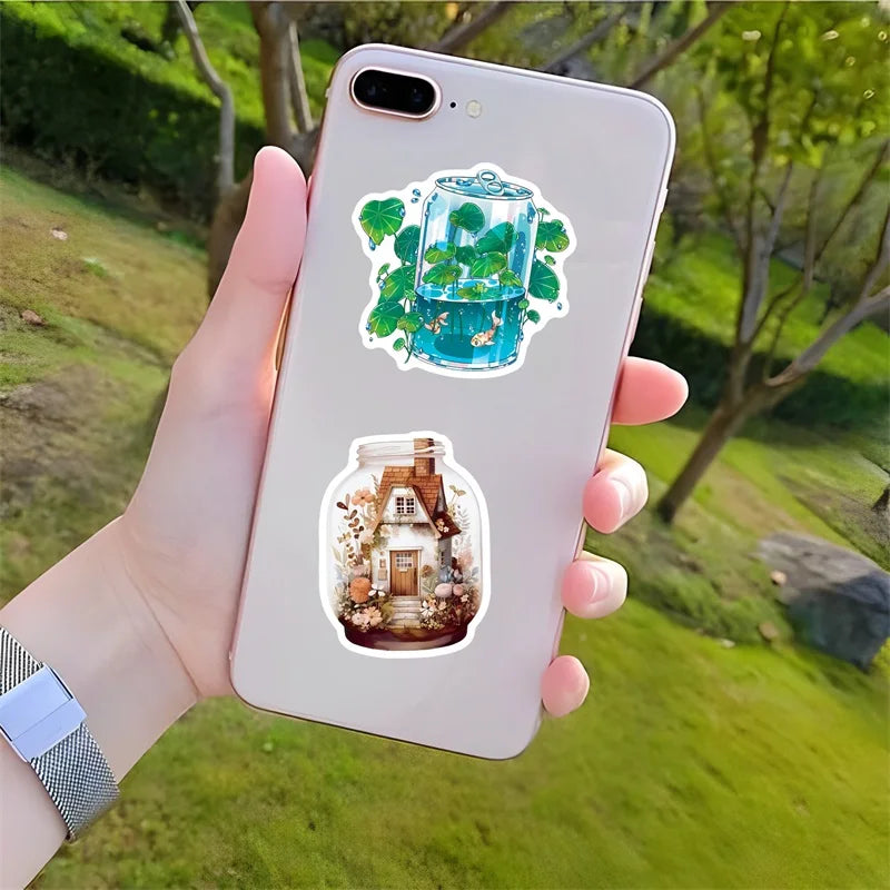 10/30/50PCS Cute Terrarium Stickers