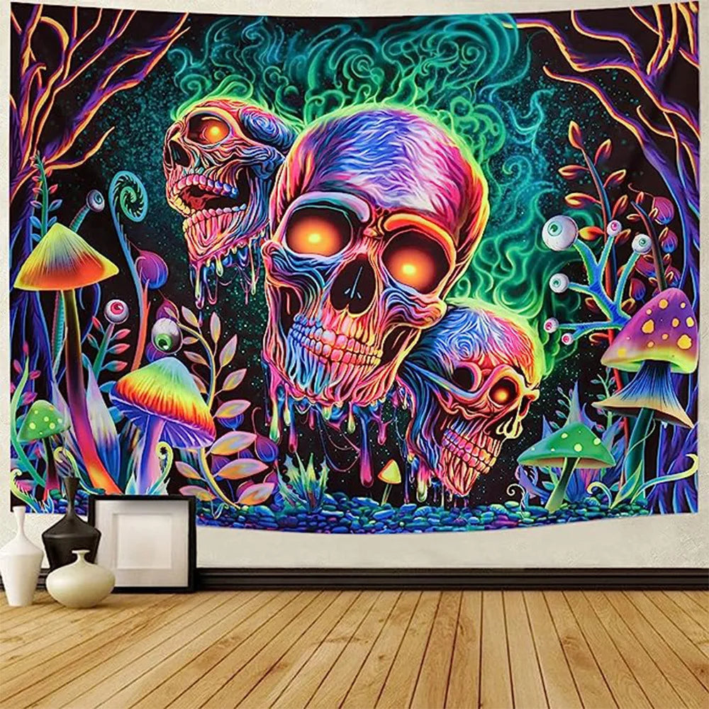Psychedelic UV Reactive Tapestries