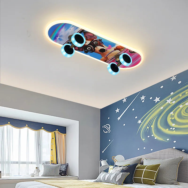 Skateboard Ceiling Light