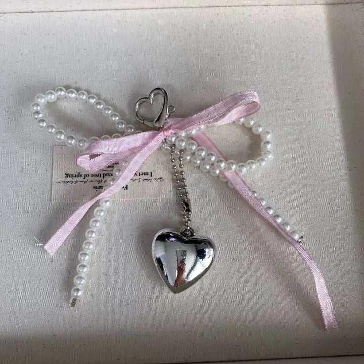 Beaded Bow Keychain