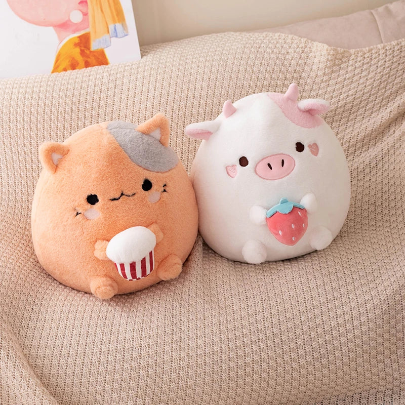 Squishy Plushies Cow and Cat