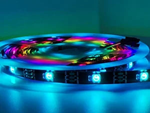 Floating LED bedframe with Storage and Charging Station