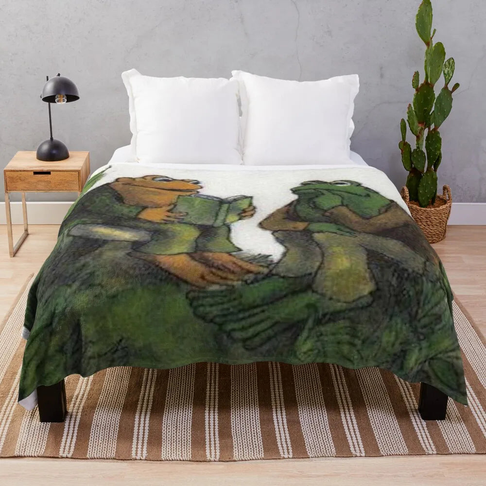 Frog and Toad Throw Blanket