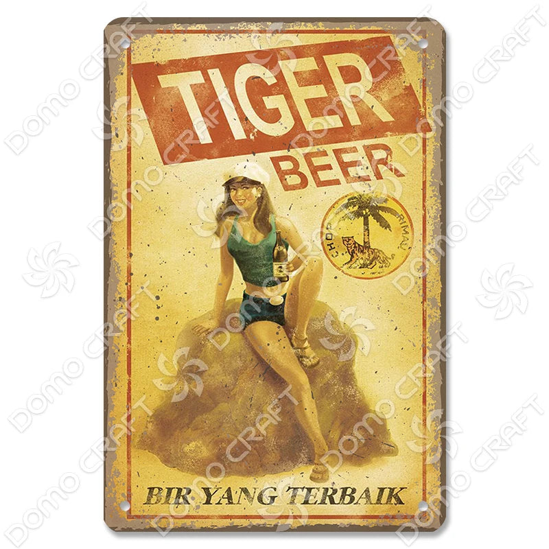Vintage Japanese Foods Metal Signs