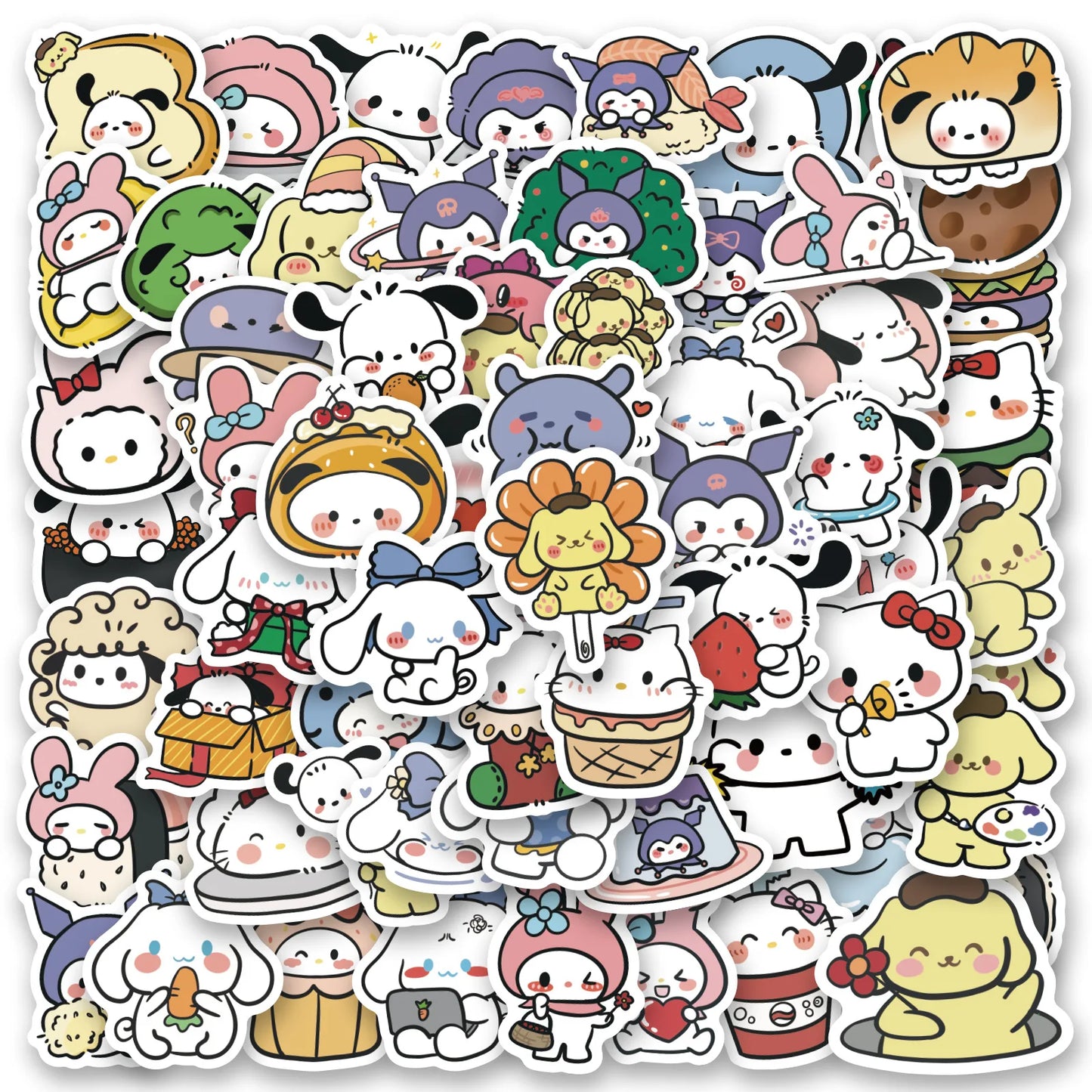 100/200/300Pcs Sanrio Hello Kitty Stickers