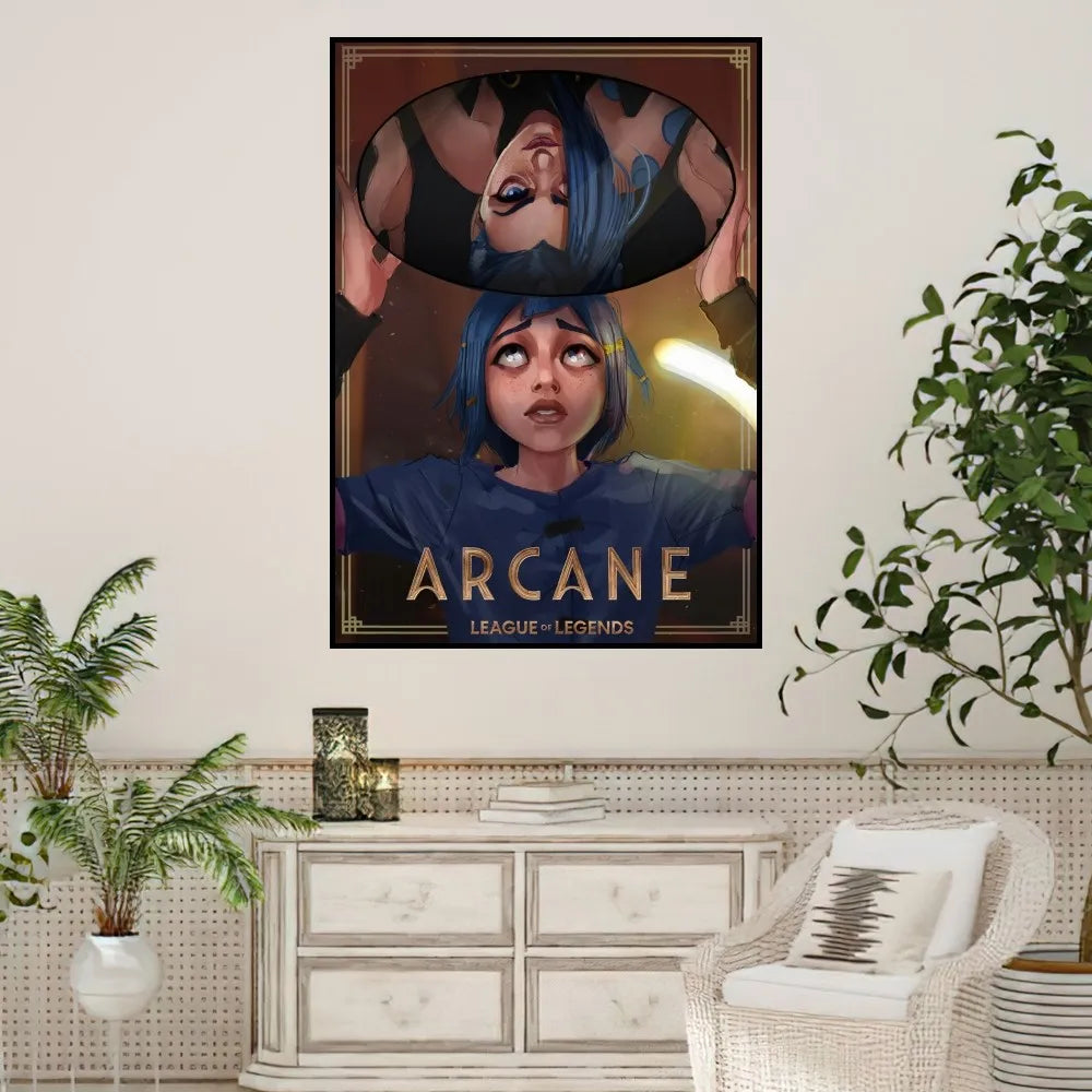 Arcane League of Legends Poster Prints Wall Sticker