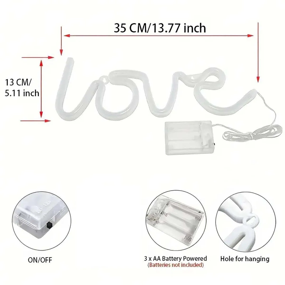 LOVE LED Neon Sign