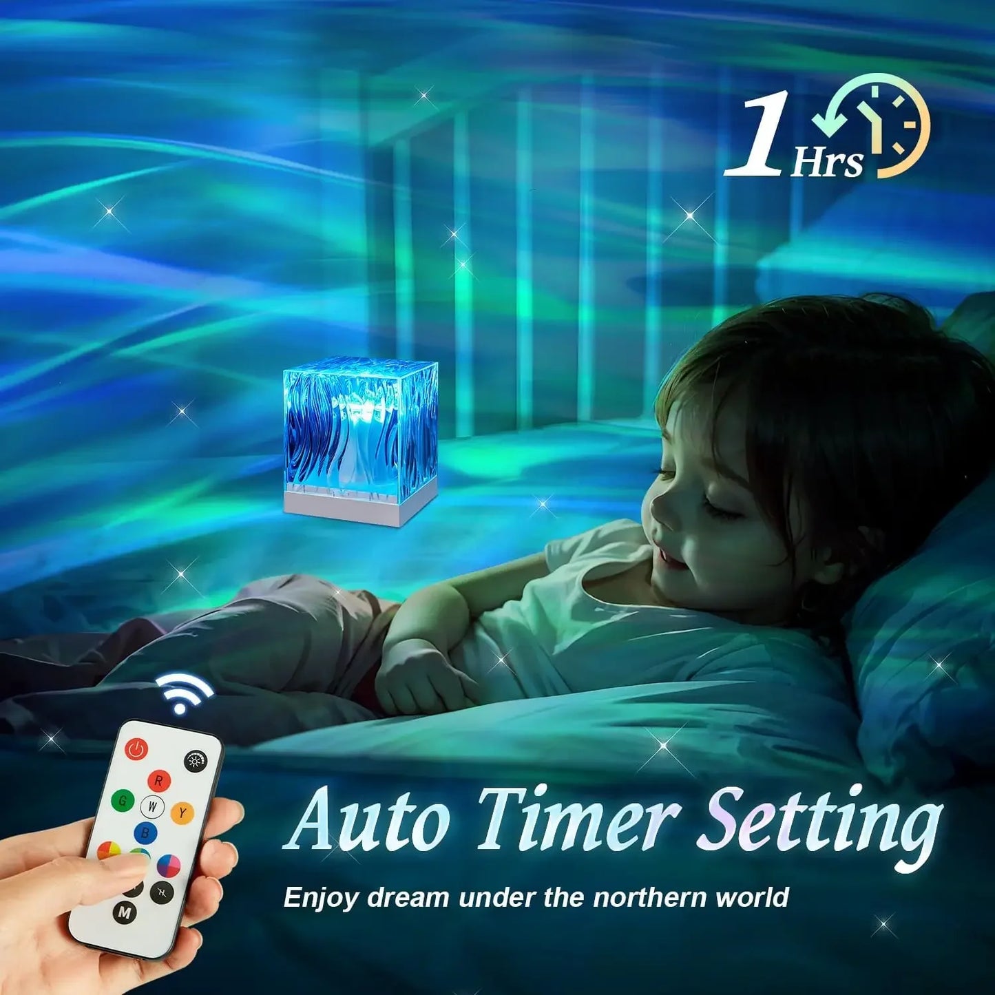 Northern Lights USB Rechargeable Water Ripple Projector