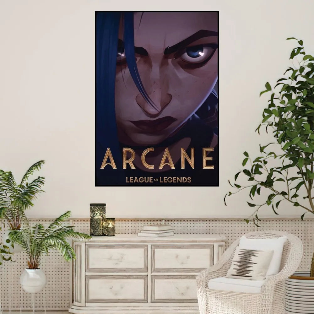 Arcane League of Legends Poster Prints Wall Sticker