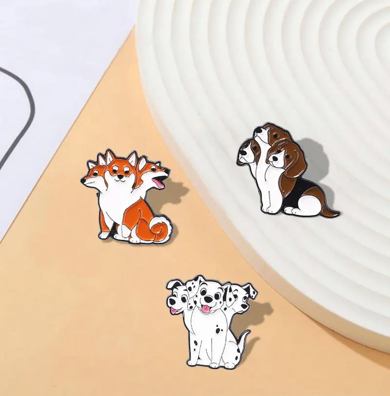 Cerberus Dogs Enamel Pins