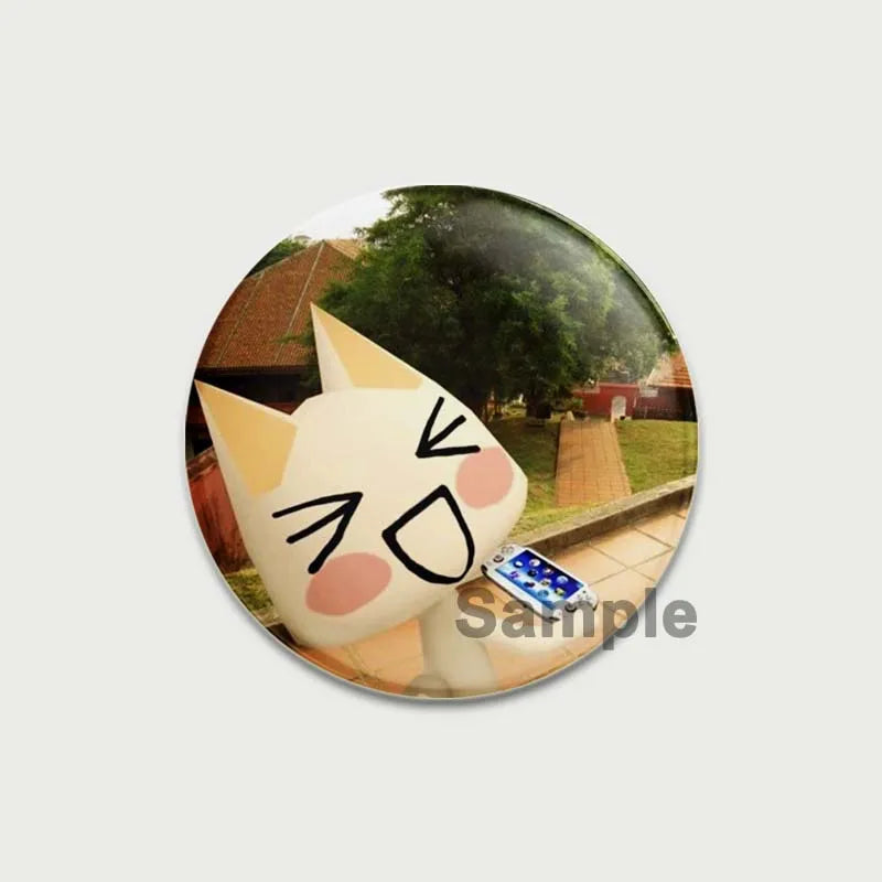 58/44/32MM Animal Crossing Cat Pins