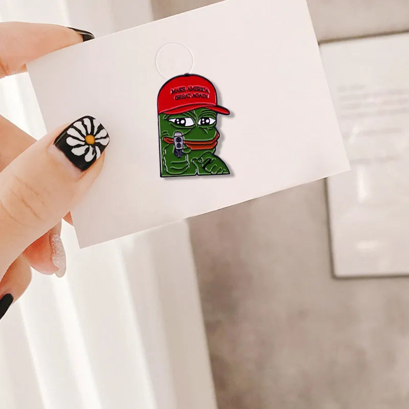 Funny Frog Pin/Keychain