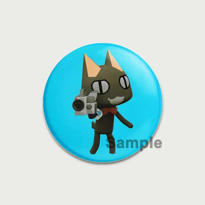 58/44/32MM Animal Crossing Cat Pins