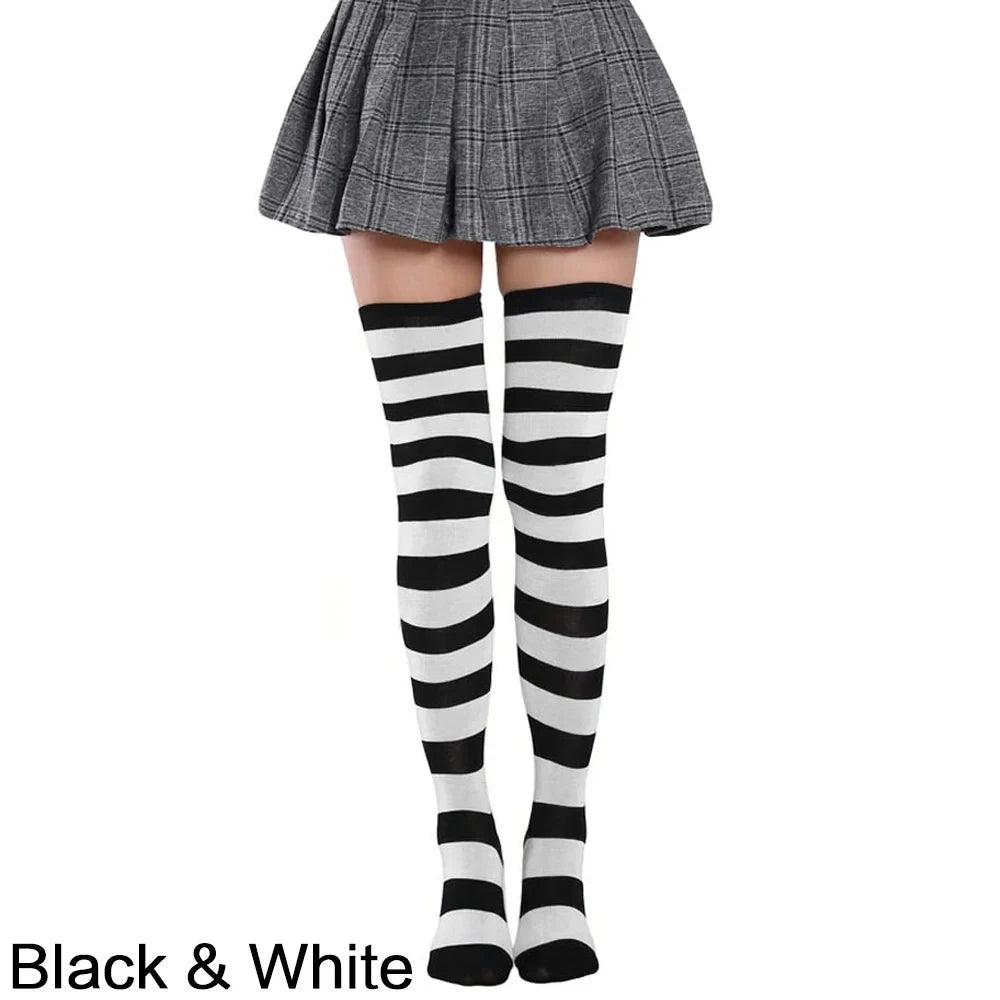 Knee High Striped Stockings