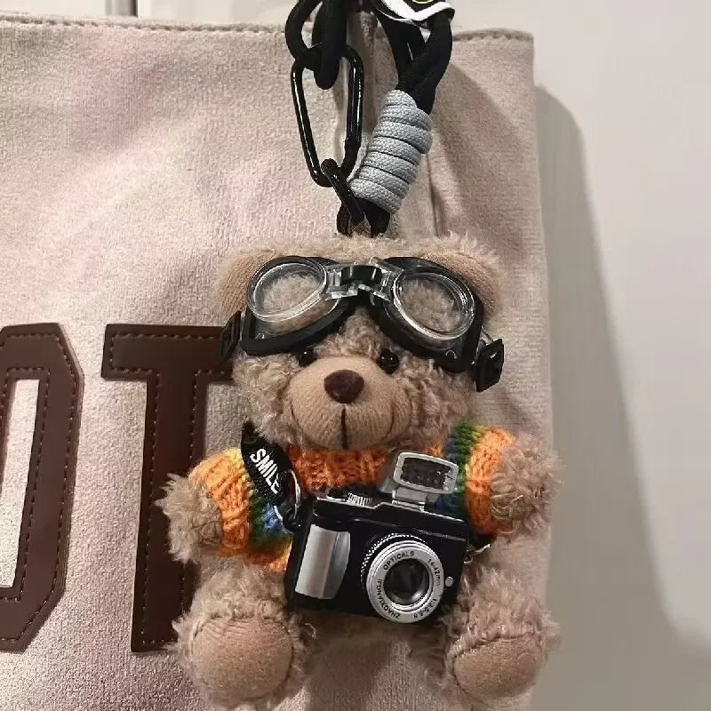 Pilot Bear Keychain