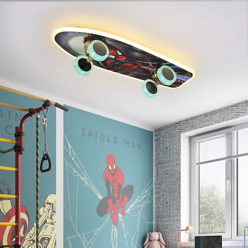Skateboard Ceiling Light