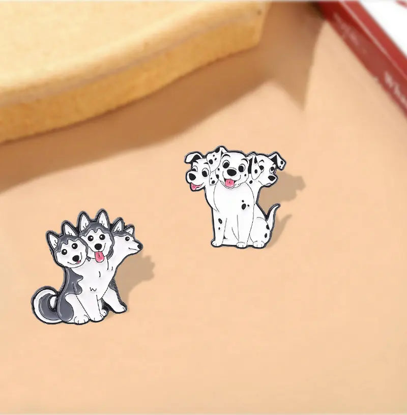 Cerberus Dogs Enamel Pins