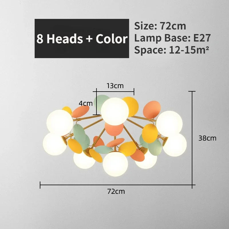 Modern Glass Ball Chandelier