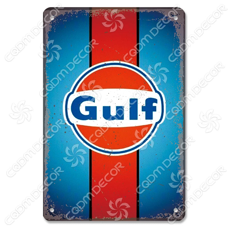 Vintage Gas Station Metal Signs